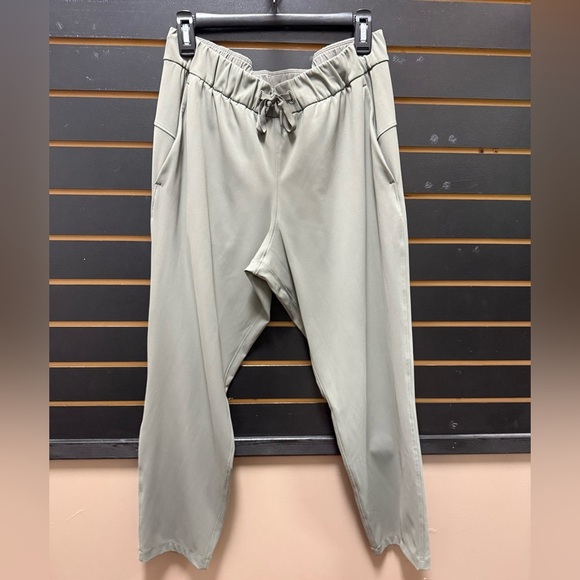 lululemon athletica Pants - lululemon athletica Green pants with Elastic Waistband and Tapered Ankles